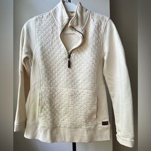 LL Bean quilted sweatshirt.